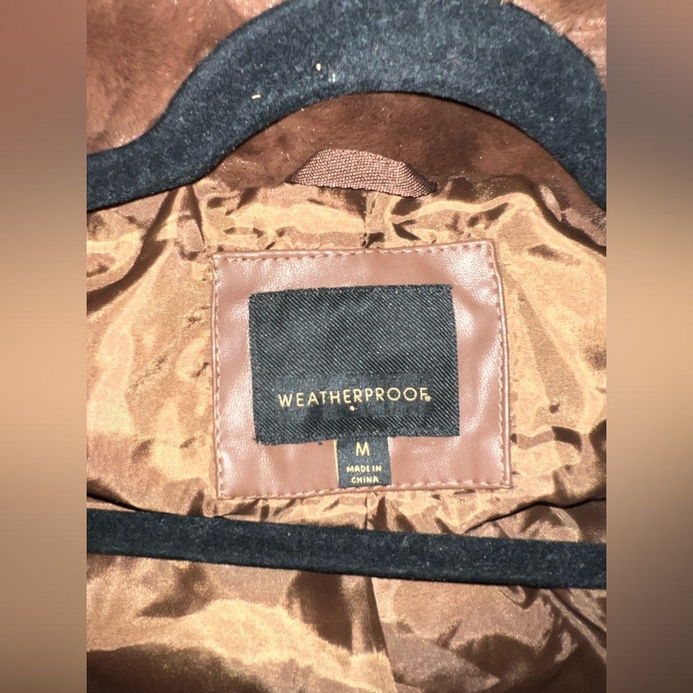Weatherproof Caramel Brown Faux Fur Bomber Jacket - Picture 6 of 9